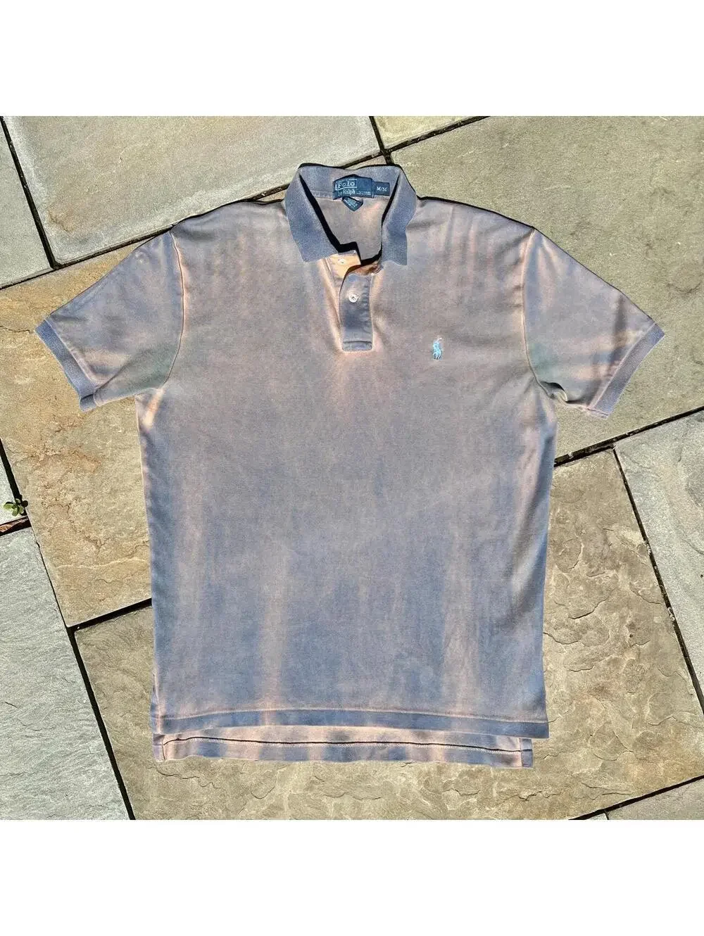Neo-Vintage Y2K Overdyed Blue Orange Polo Ralph Lauren Polo